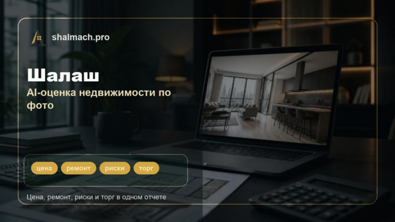 Новинка от Шалаш: AI-оценка недвижимости по фото с понятным отчетом о цене ремонте и рисках